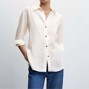 Ralph Laurence 100% linen button down
shirt